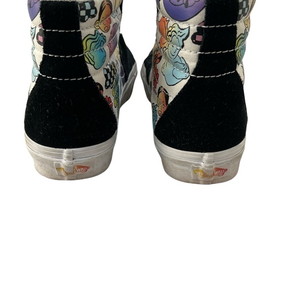 Vans Black and White High-Top Sneakers with Suede Finish - Picture 3 of 4